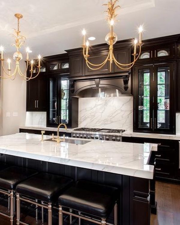 Top 20 latest kitchen design trends GOLD AND BLACK kitchen | Lifestyle