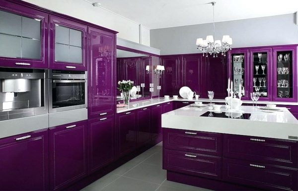 7 Interior Color Influences on Your Mental Health purple kitchen | Lifestyle