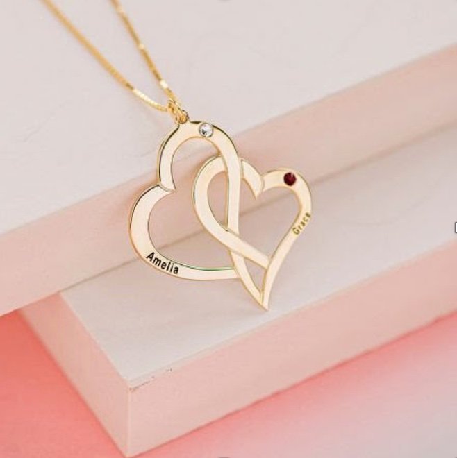Two Heart Necklace